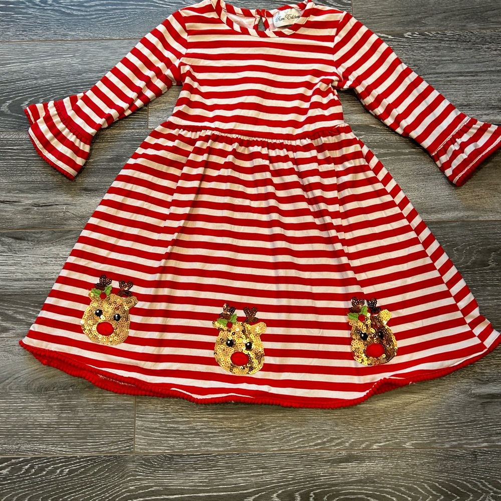 Rare Editions Reindeer Dress size 6X